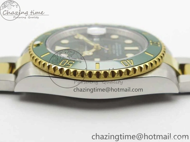 0115 Submariner 116613 LV VRF Best Edition YG Wrapped Bezel Green Dial on SS YG Bracelet A2836 MAX Version Compact 2920